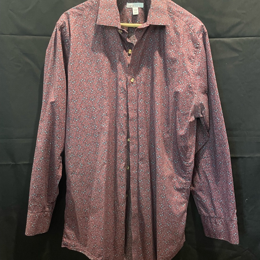 Bar III Men's Red Floral Shirt